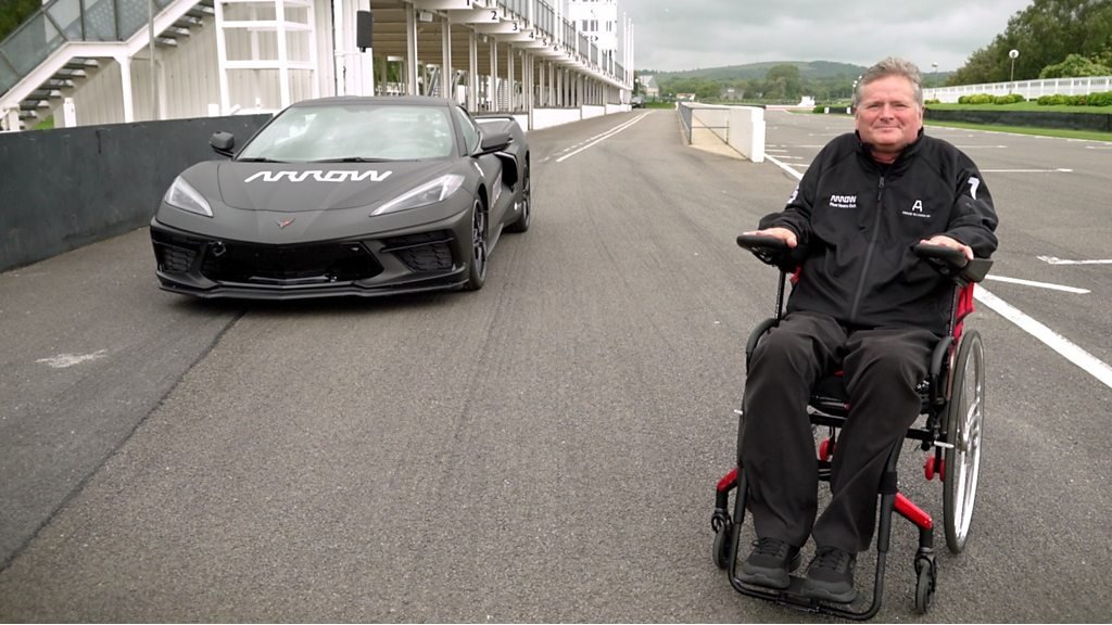 Quadriplegic driver makes Goodwood Festival racing debut