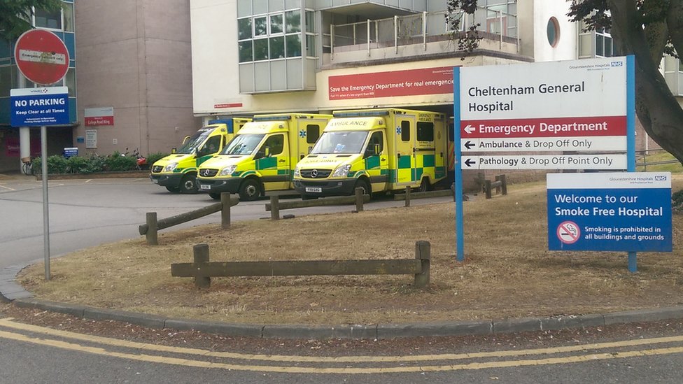 Gloucestershire hospital A&E waiting times 'disappointing' BBC News