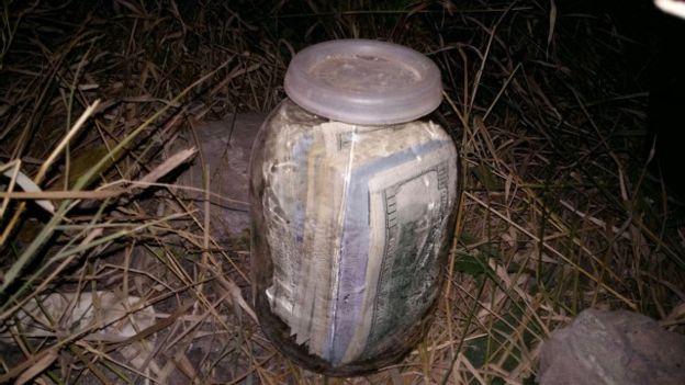 dollars in a bottle