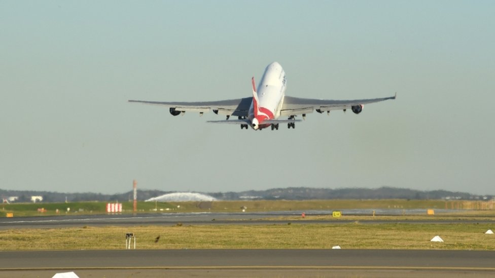 澳航最後一架747從悉尼起飛往美國莫哈韋沙漠（22/7/2020）