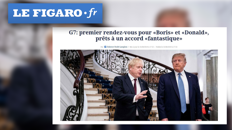 Скриншот с сайта французской газеты Le Figaro