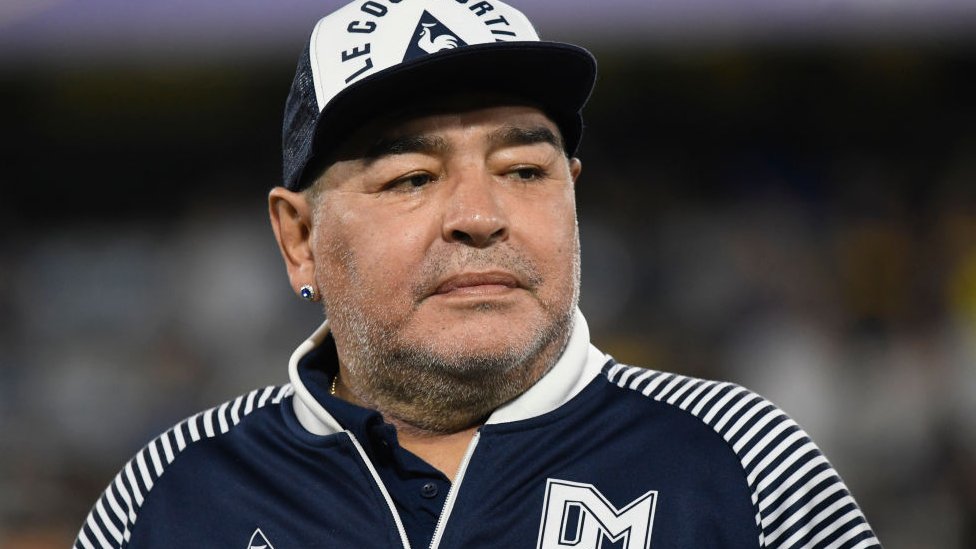 Maradona en 2020.