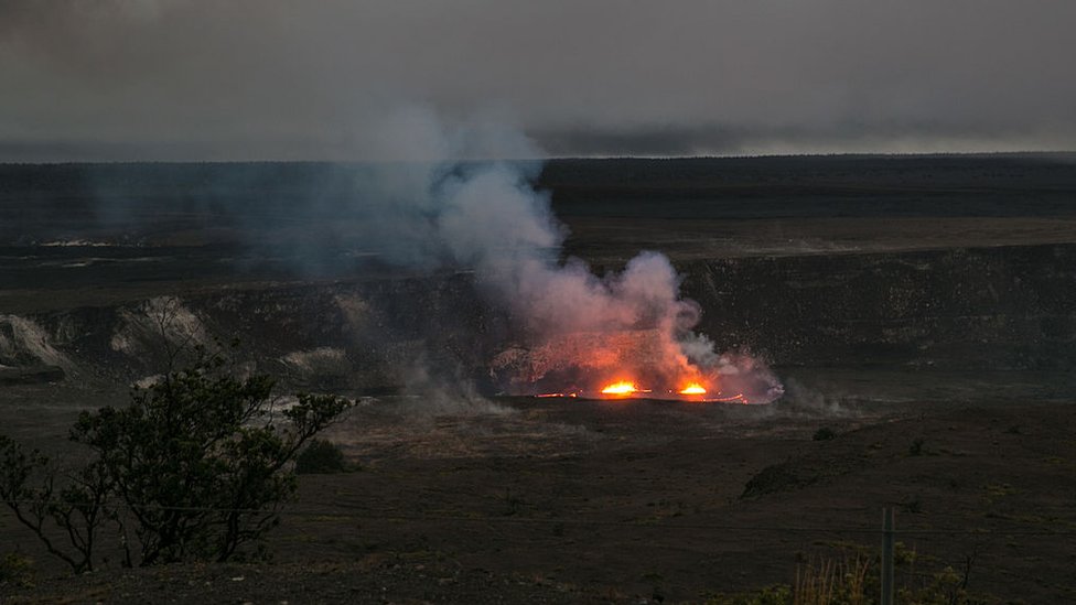 La caldera del Kilauea