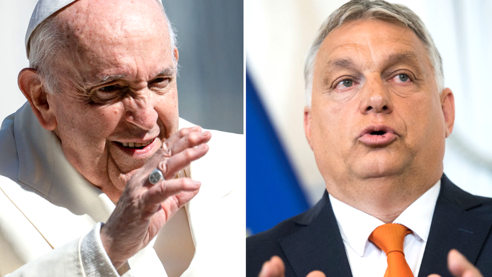 papa Franja i Viktor Orban