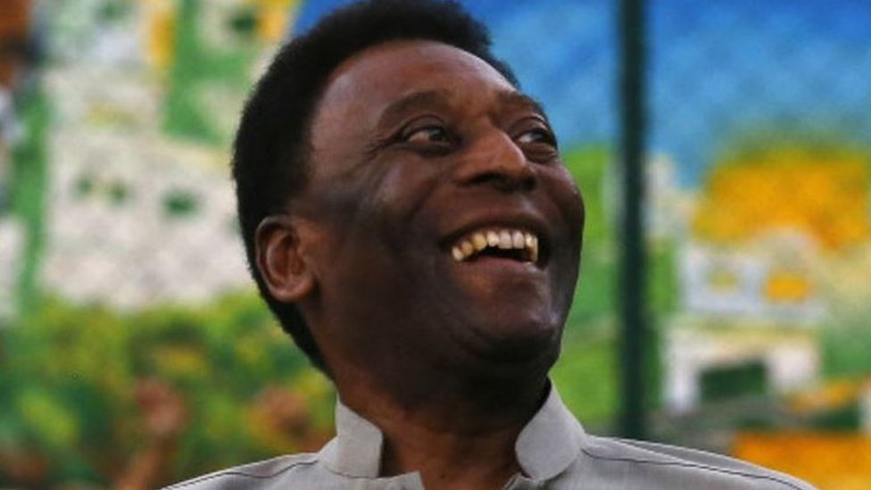 Pelé sonriente