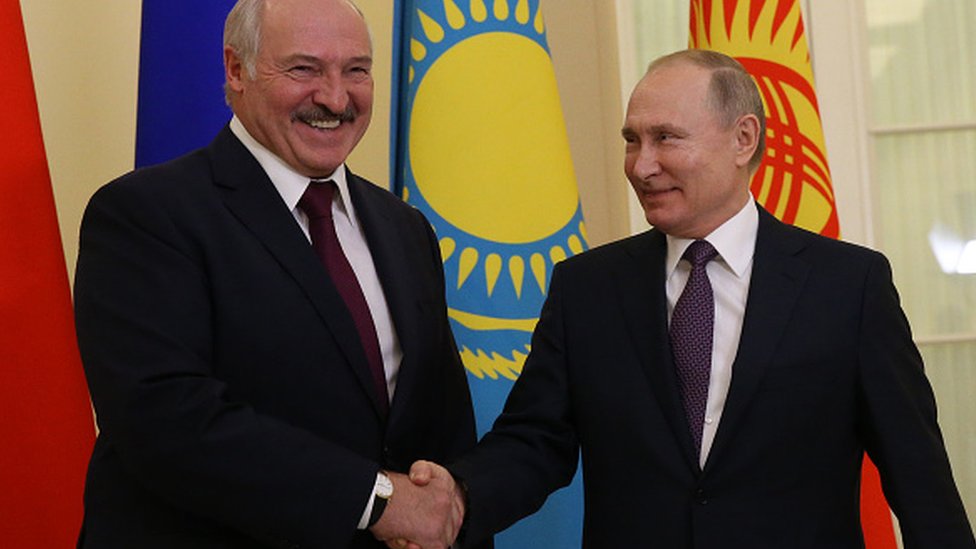 Lukaşenko ve Putin, Aralık 2019'da Rusya'da bir araya gelmişti