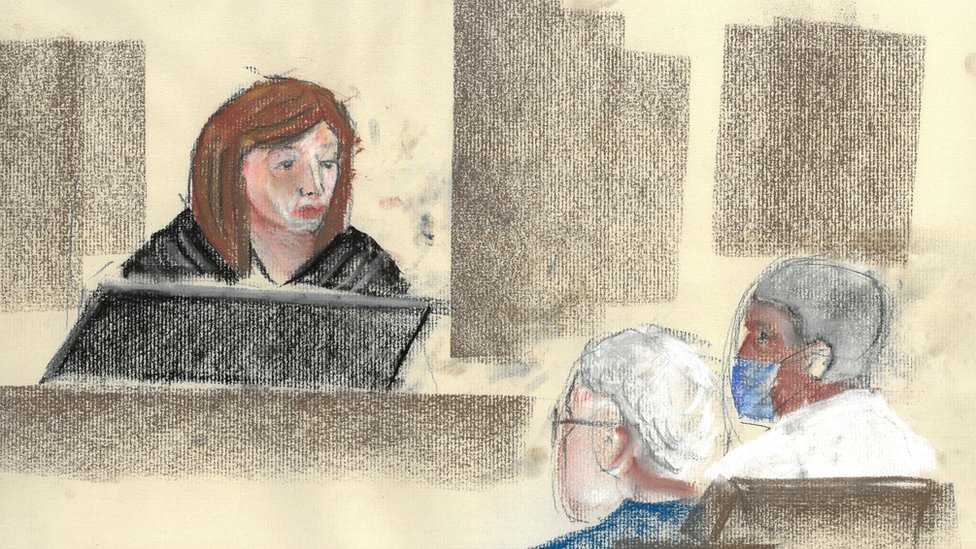 Una ilustración de Zamorano en el tribunal