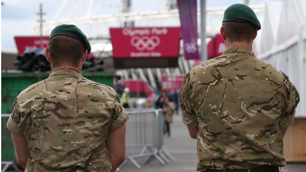 Солдаты в Олимпийском парке