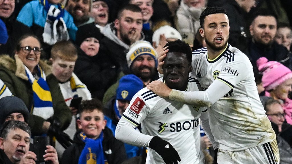 Leeds 5-2 Cardiff: Wilfried Gnonto and Patrick Bamford doubles help Whites into round four