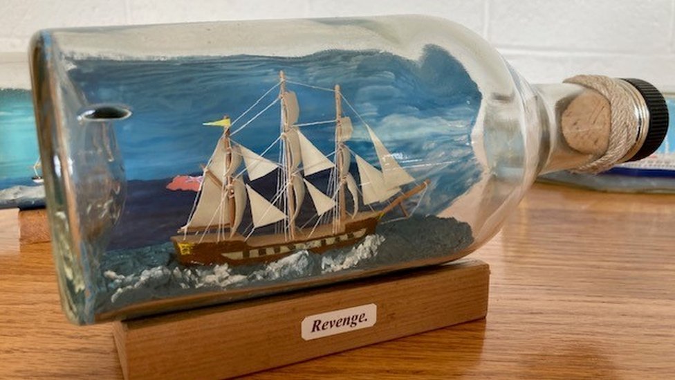 His Victory ship in a bottle  Cap'n Steves Ship in a bottle, Antique and  one of a kind ships in a bottle