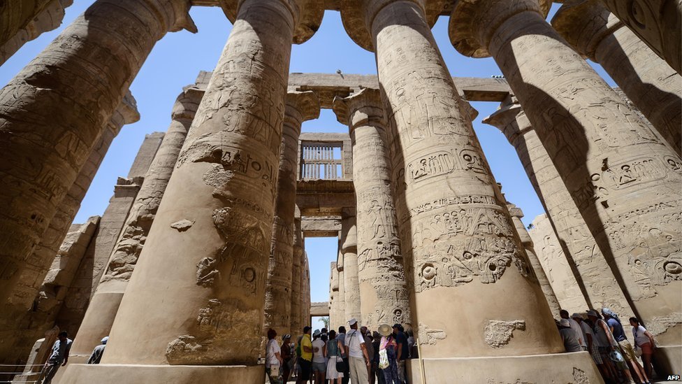 Карнакский храм в Луксоре, одном из самых популярных туристических мест Египта.