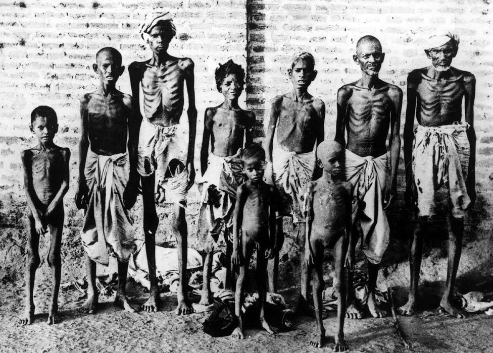 India famine victims