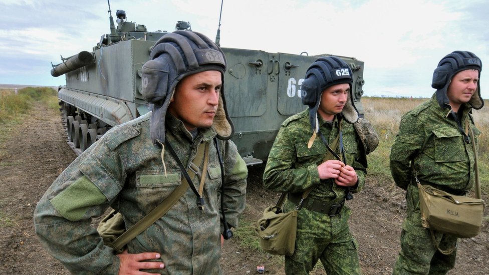 Russian conscripts in training, 4 October