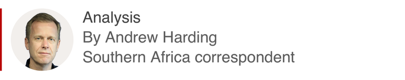 Анализатор Эндрю Хардинга, корреспондента из Южной Африки