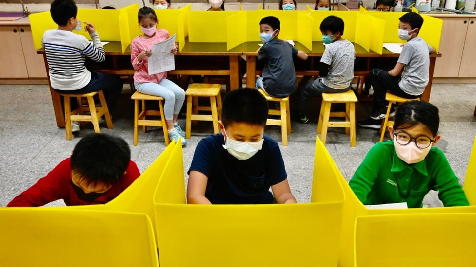 Escuela en Taiwán coronavirus