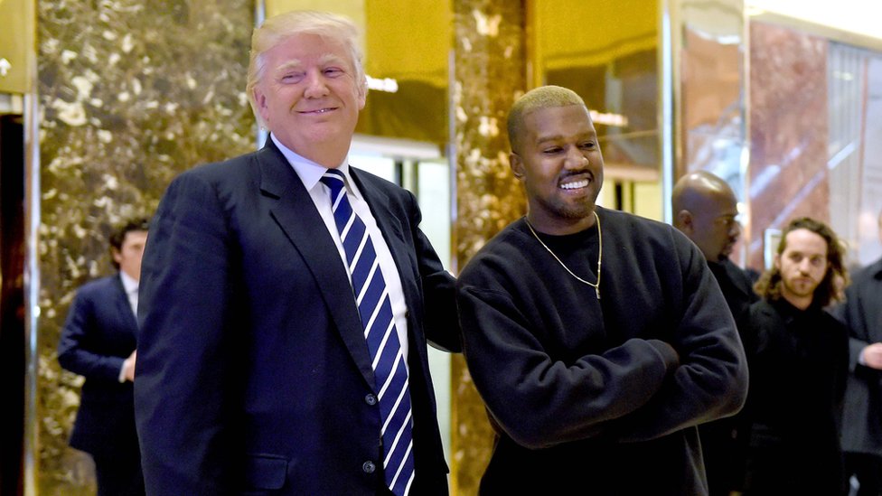 Kanye West con Donald Trump.