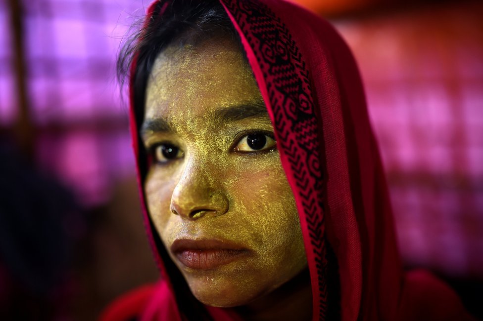 فتاة من اللاجئات الروهينغا في مدينة كوكس بازار