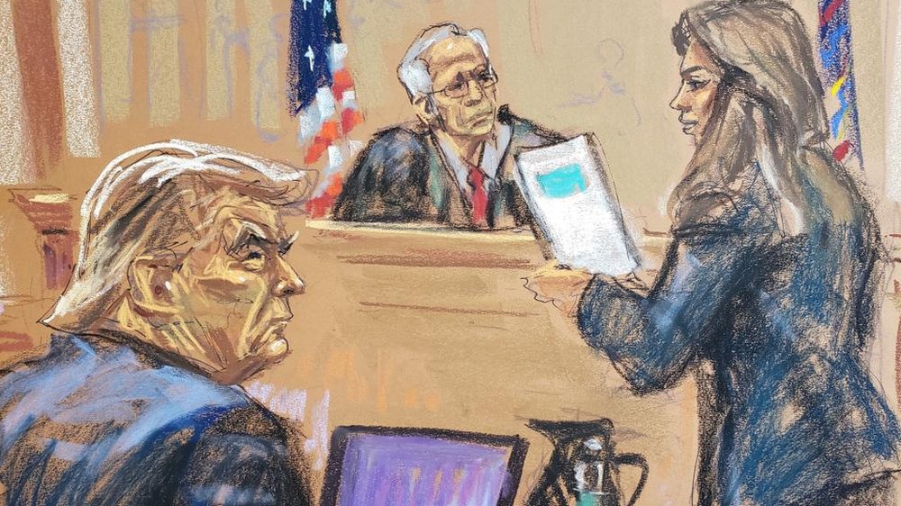 Defiant Trump turns up at $250m New York fraud trial to blast scam