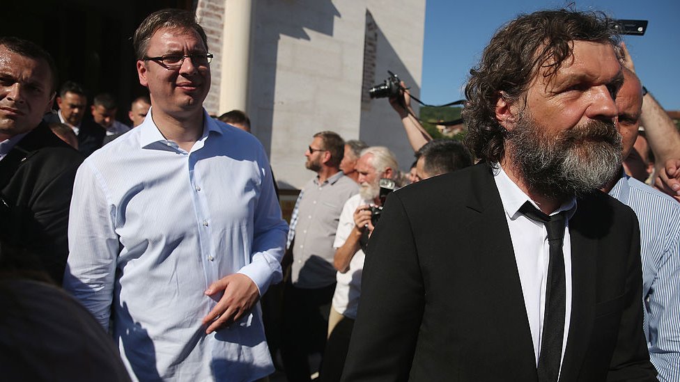 Predsednik Srbije Aleksandar Vučić i reditelj Emir Kusturica u Andrićgradu u Višegradu