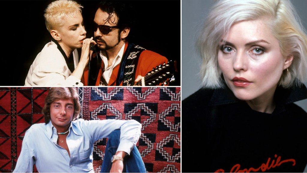 The Eurythmics, Blondie and Barry Manilow