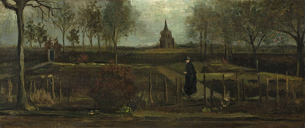 "Jardín rectoral en Nuenen en primavera", 1884, fue robado en marzo de 2020