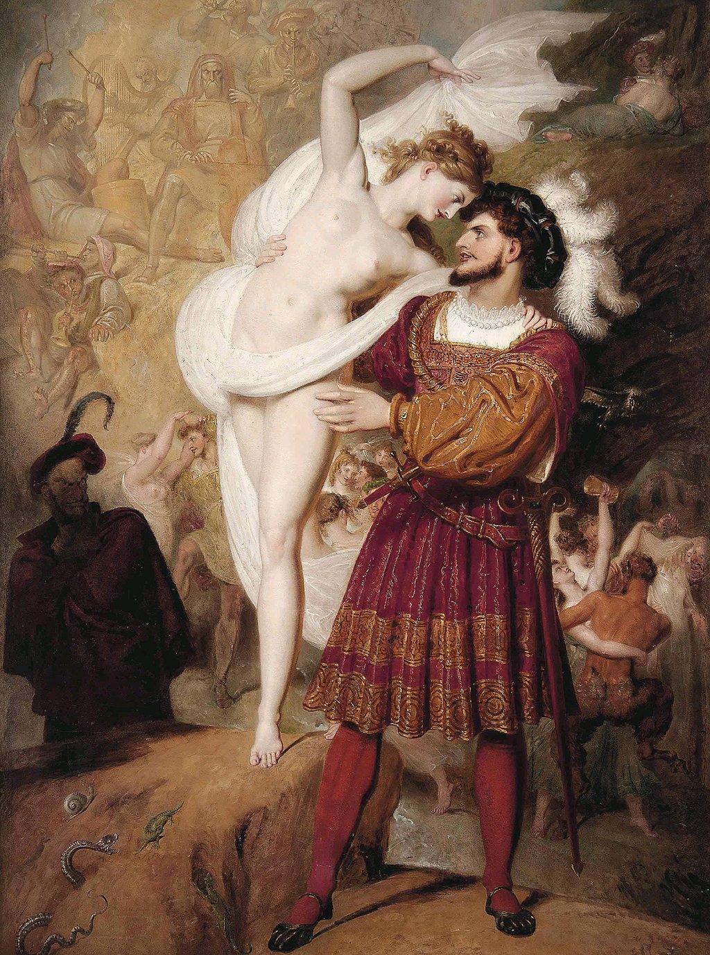 Fausto y Lilith, Richard Westall, Colección de la Royal Academy of Arts, Londres.