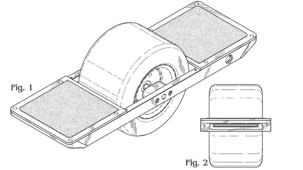 Патент Onewheel