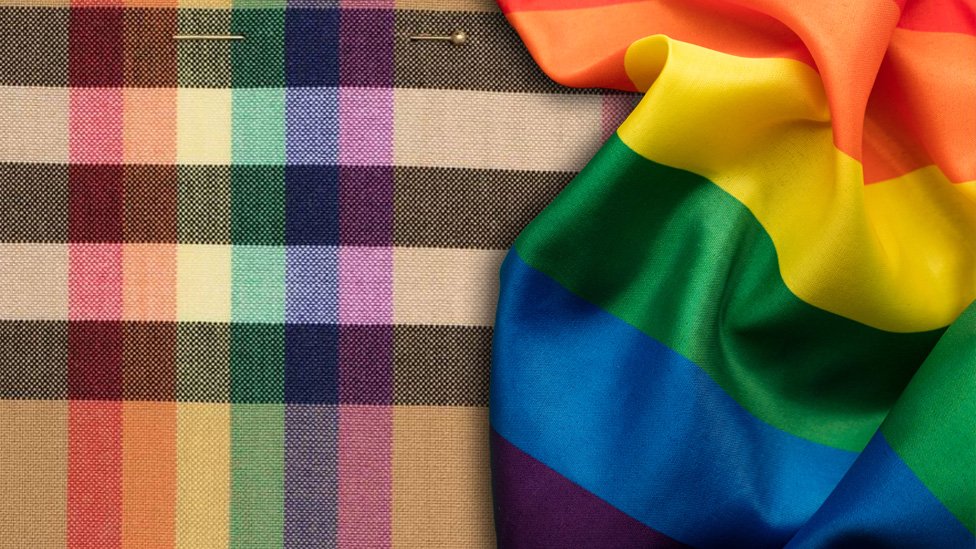 Burberry celebrates LGBTQ rainbow flag in latest fashion collection BBC News