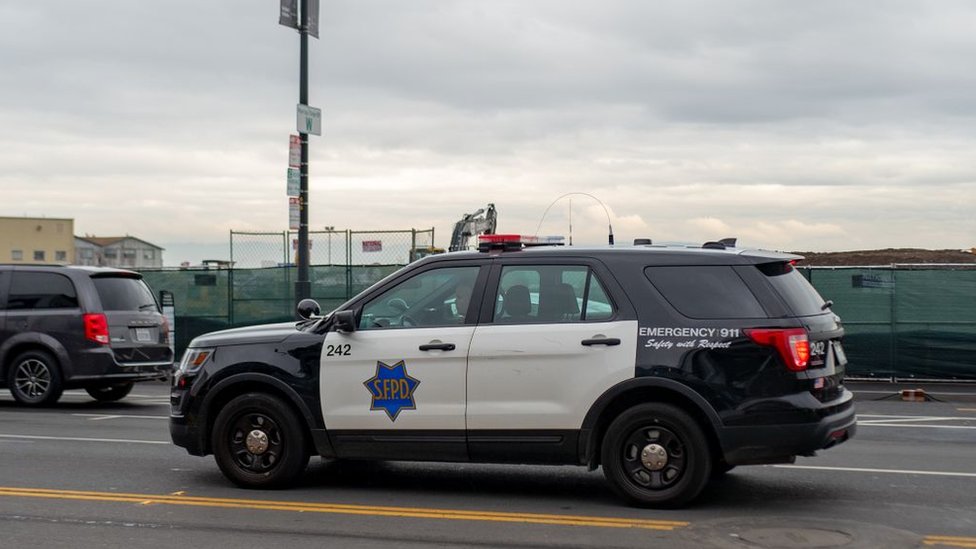 Auto de la policía de San Francisco.