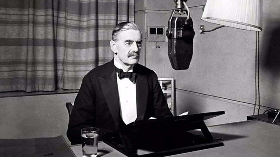 Neville Chamberlain declarando la guerra