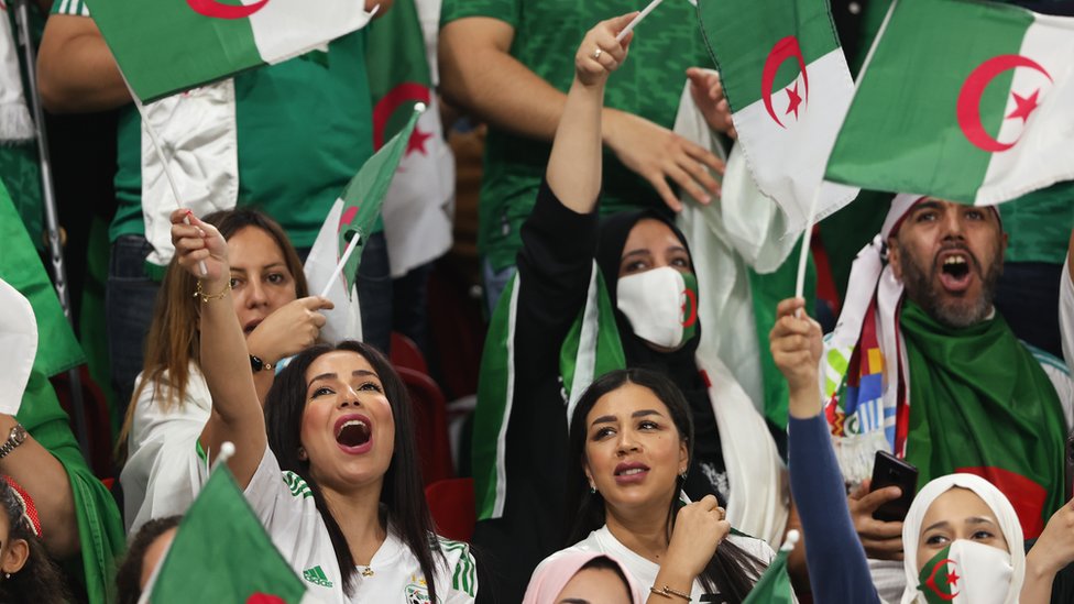 كأس العرب: ما هي الأوراق الرابحة لدى منتخبي الجزائر وتونس في المباراة النهائية؟ 2 جمهور الجزائر خلال كأس العرب