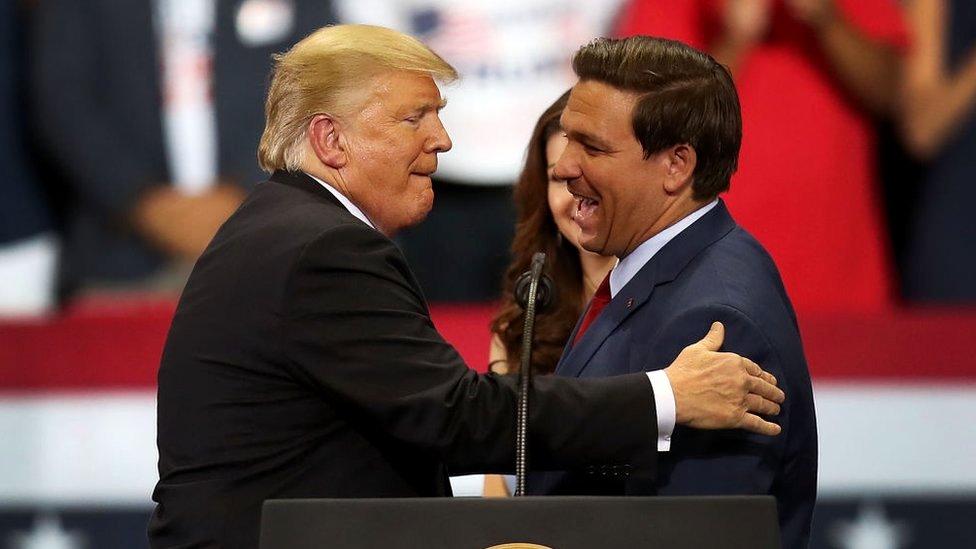 Donald Trump y Ron DeSantis