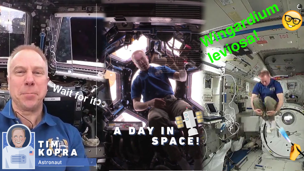 Nasa astronaut Tim Kopra uses Snapchat on Space Station - CBBC Newsround