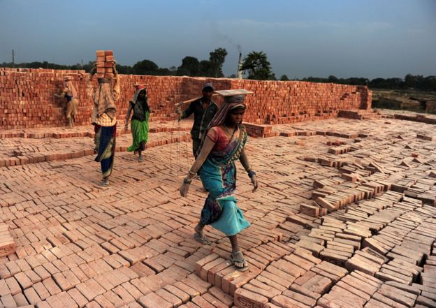 Pabrik batu bata di Uttar Pradesh