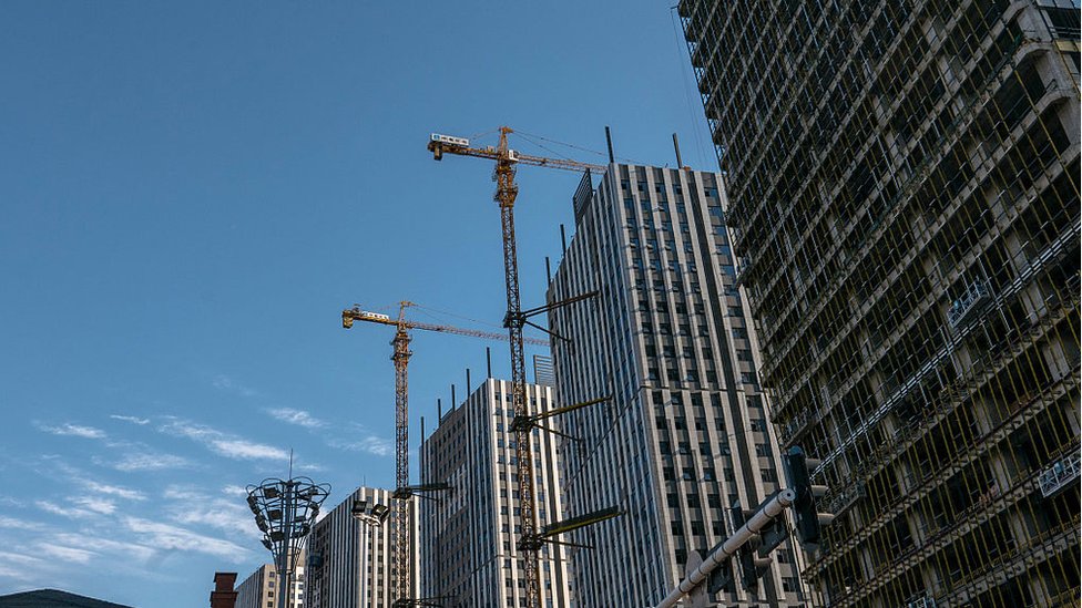 Строящиеся многоквартирные дома в Китае