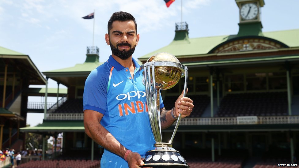ਵਿਰਾਟ ਕੋਹਲੀ, ਆਈਸੀਸੀ, ਵਿਸ਼ਵ ਕੱਪ 2019, ਟਰਾਫ਼ੀ