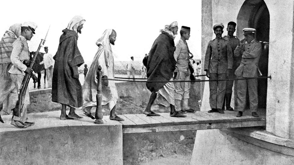مقاتلون مغربيون شاركوا في القتال ضد إسبانيا من أجل السيطرة على مليلة عام 1909