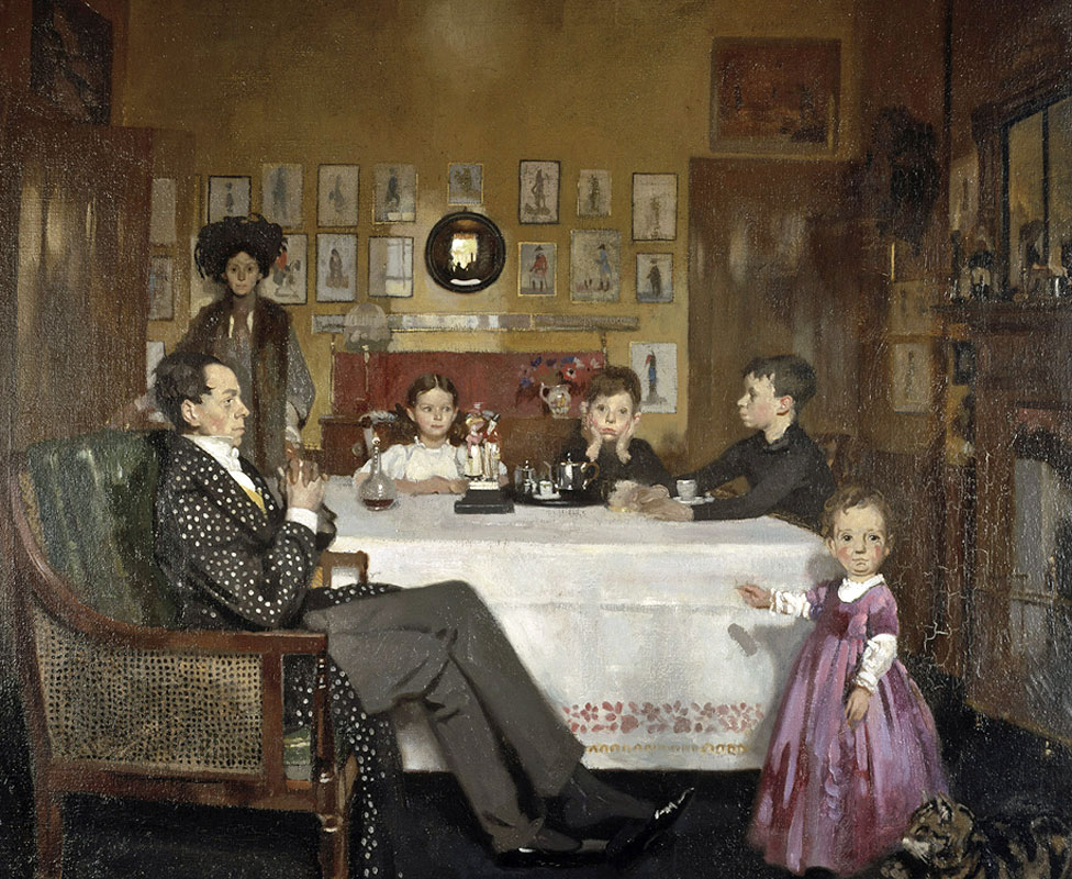 A Bloomsbury Family, William Orpen, 1907. Óleo en lienzo, 86,5 cm. Scottish National Gallery © National Galleries of Scotland. A Bloomsbury Family, William Orpen, 1907. Óleo en lienzo, 86,5 cm. Scottish National Gallery © National Galleries of Scotland.