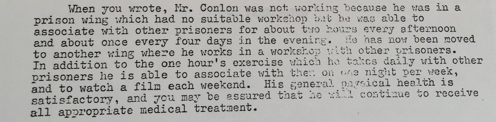 Ответ Ассоциации гражданских прав NI от К. Фаррингтона из Министерства внутренних дел 24 июня 1976 г.