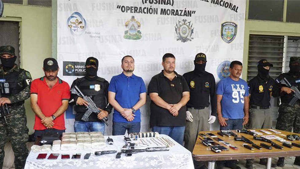 Meza y otros detenidos en 2018.