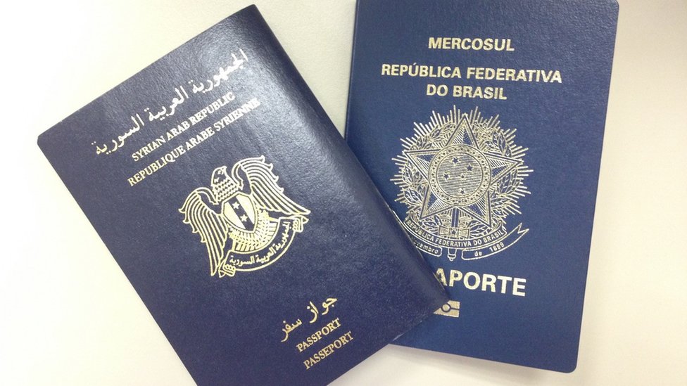 Бразильские и сирийские паспорта
