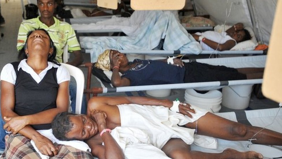 Больные холерой в больнице на Гаити (7 ноября 2012 г.)