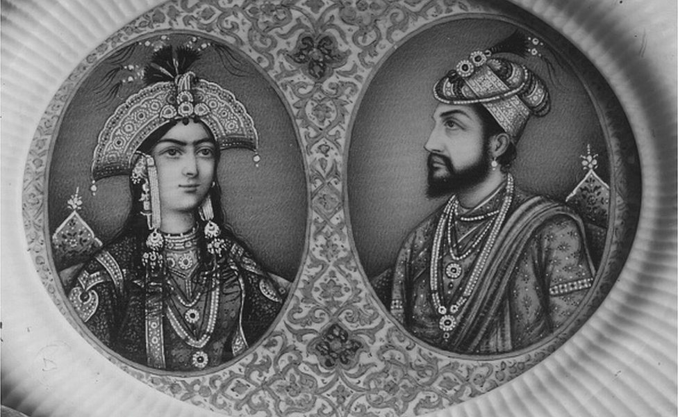 Kaisar India Shah Jahan dan istrinya Mumtaz Mahal