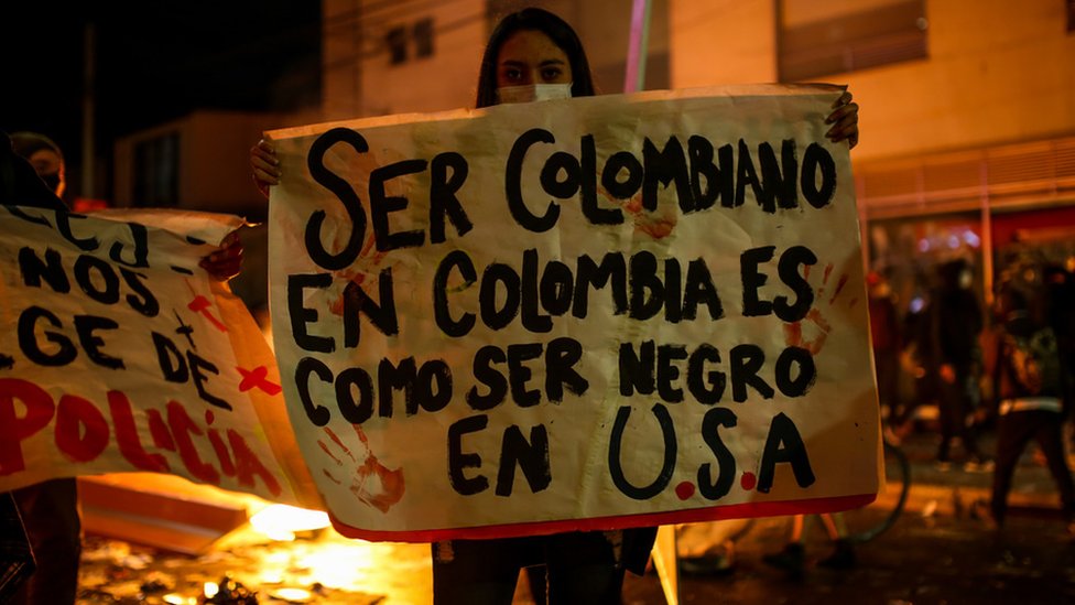Protestas en Bogota