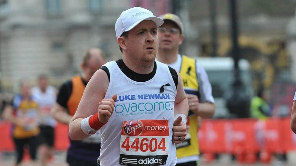 Люк Ньюман пробегает Лондонский марафон