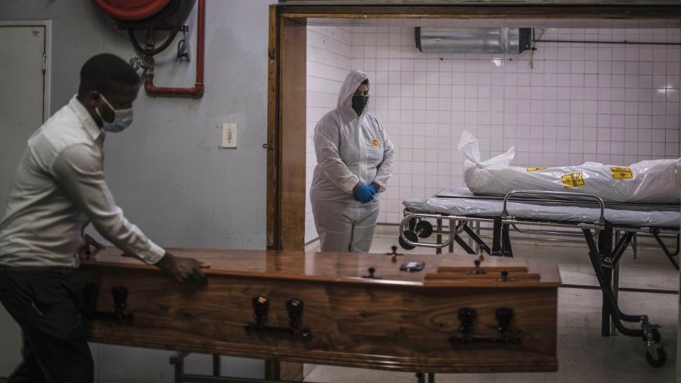 A morgue in a South African hospital