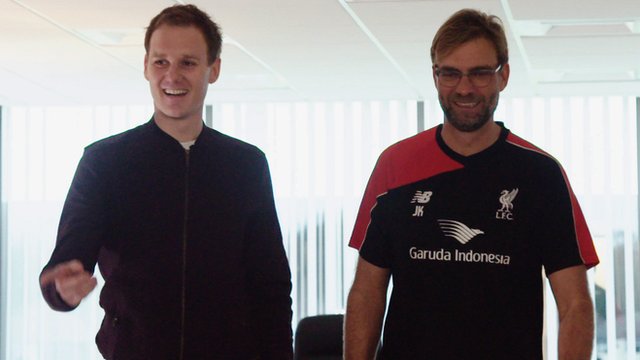 Dan Walker and Jurgen Klopp