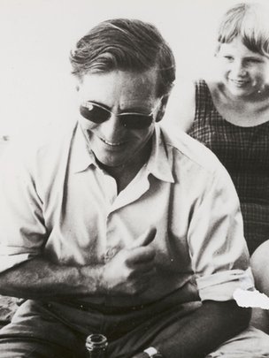 En Beirut, con su hija Miranda. Beirut