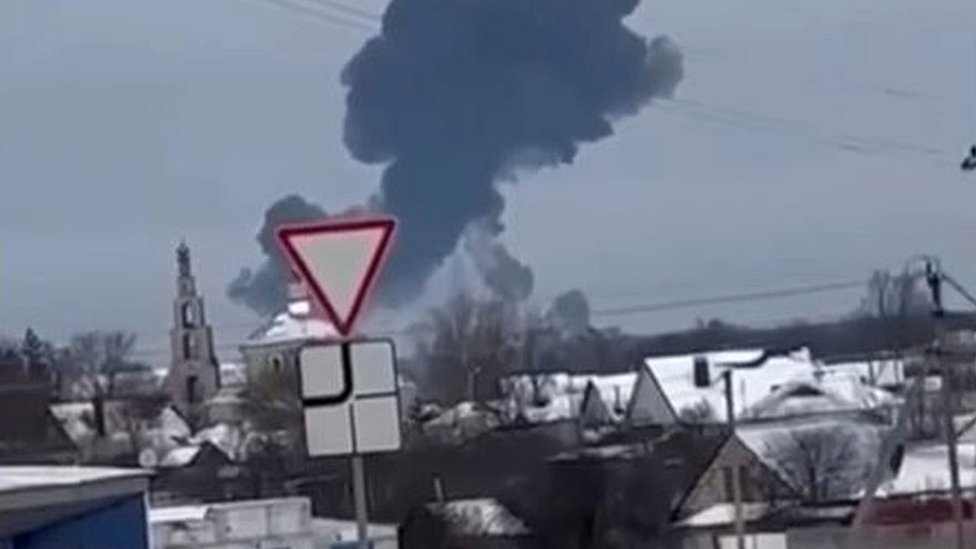 Moments after the blast in Belgorod region