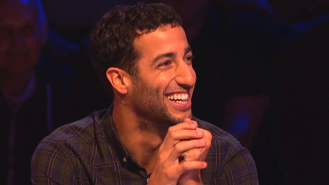 Red Bull Formula 1 driver Daniel Ricciardo during his appearance on A Question of Sport